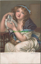 Load image into Gallery viewer, Art Postcard - A Girl With Doves, Greuze - Wallace Collection  SW10546
