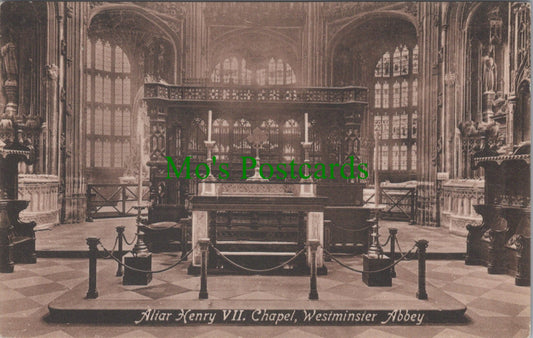 London Postcard - Westminster Abbey, Altar Henry VII Chapel  SW10548