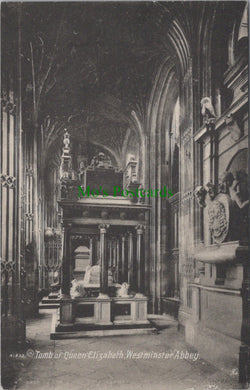 London Postcard - Westminster Abbey, Tomb of Queen Elizabeth SW10565