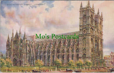 London Postcard - Westminster Abbey, Artist Brian Gerald SW10569