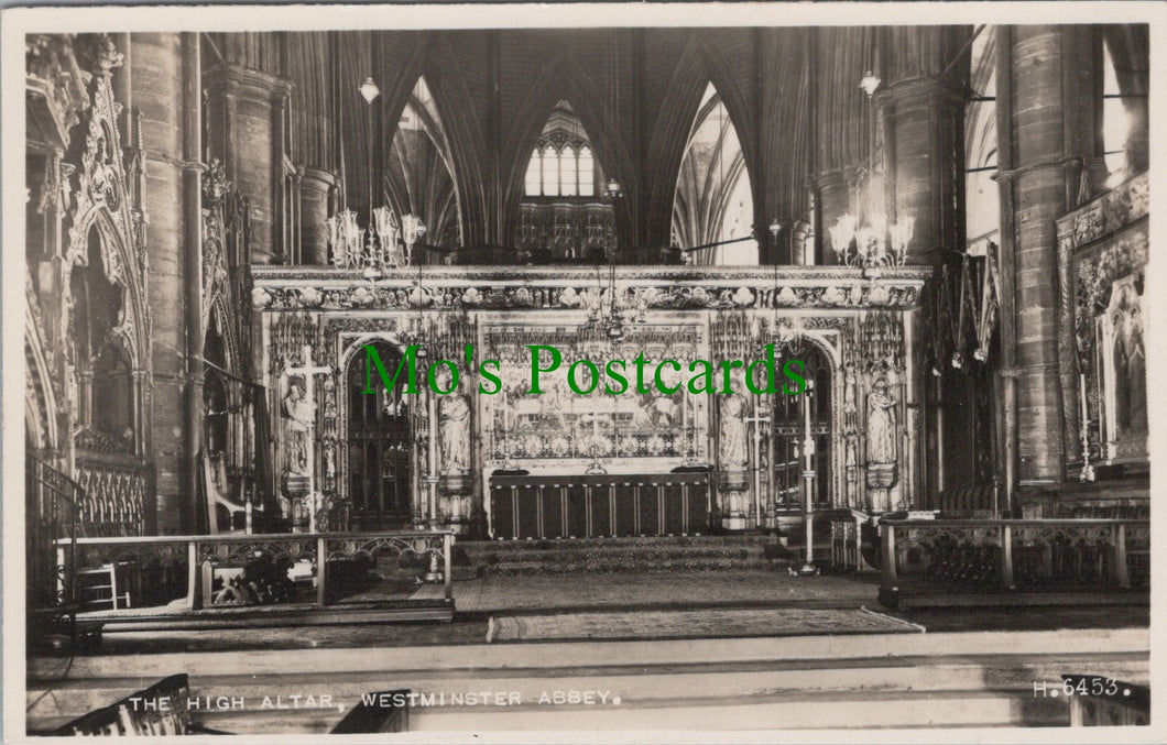 London Postcard - Westminster Abbey, The High Altar  SW10571