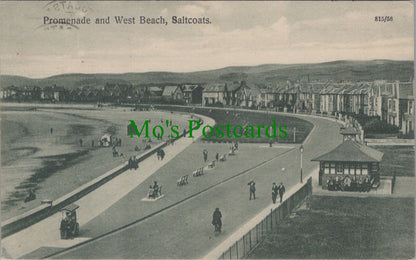 Scotland Postcard - Saltcoats Promenade and West Beach  SW10578