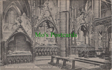 London Postcard - Westminster Abbey, Tombs in Sanctuary SW10582