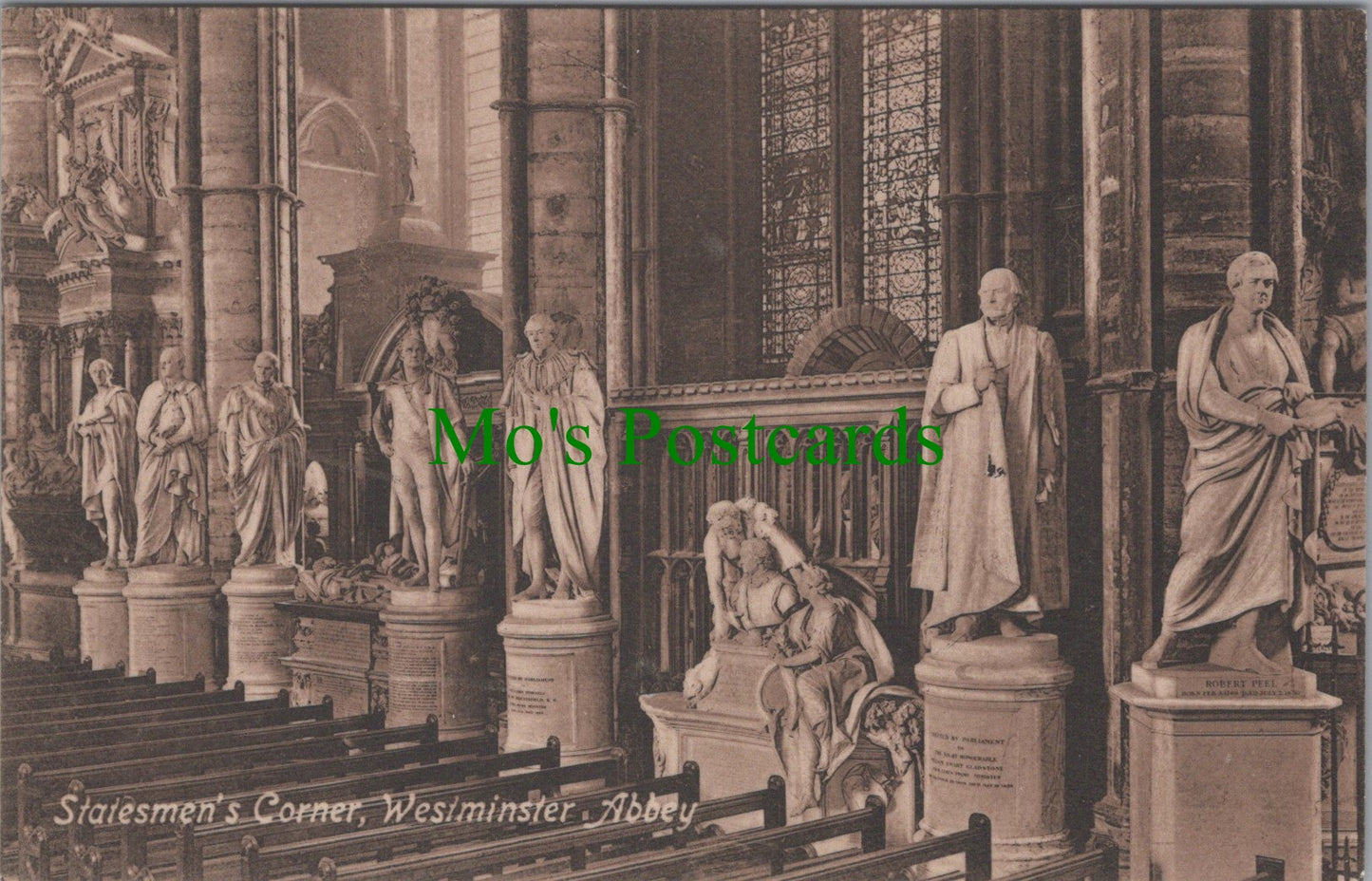London Postcard - Westminster Abbey, Statesmen's Corner   SW10583