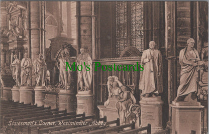 London Postcard - Westminster Abbey, Statesmen's Corner   SW10583