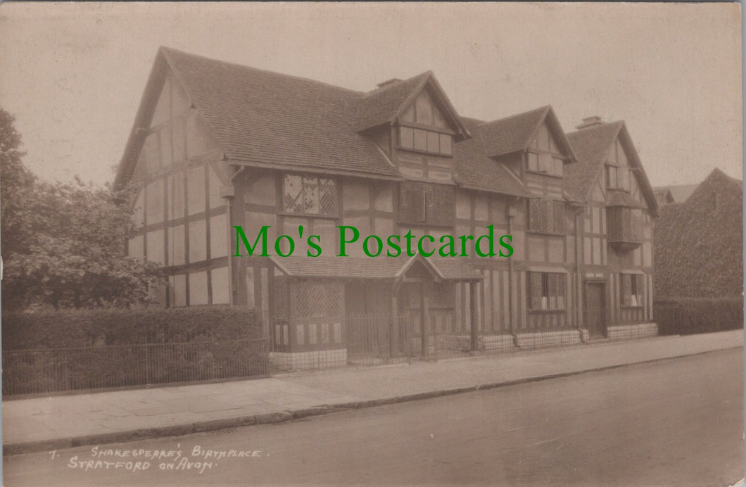 Warwickshire Postcard - Stratford-On-Avon, Shakespeare's Birthplace SW10592