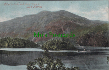 Scotland Postcard - Ellen's Isle and Ben Venue, Loch Katrine SW10596
