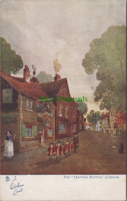 Kent Postcard - The "Leather Bottle", Cobham - In Dickens Land SW10603