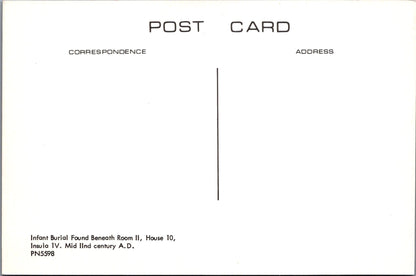 Archaeology Postcard - Infant Burial Beneath Room II, House 10 - SW10275