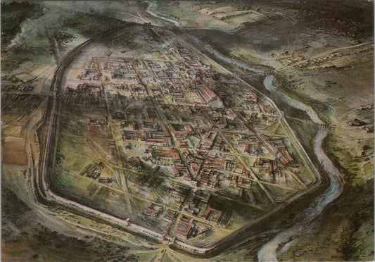 Roman Postcard - Verulamium, Roman Town, Artist Alan Sorrell  SW10276