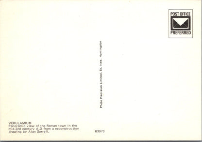 Roman Postcard - Verulamium, Roman Town, Artist Alan Sorrell  SW10276