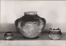 Load image into Gallery viewer, Luton Museum Postcard - Saxon Pottery, Two Food Vessels &amp; Cinerary Urn SW10277
