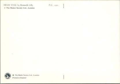 Animal Art Postcard - Field Vole, Kenneth Lilly SW10308