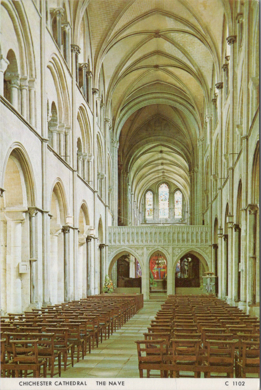 Sussex Postcard - Chichester Cathedral, The Nave  SW10317