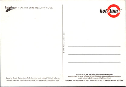 Advertising Postcard - Lubriderm, Healthy Skin, Healthy Soul SW10323