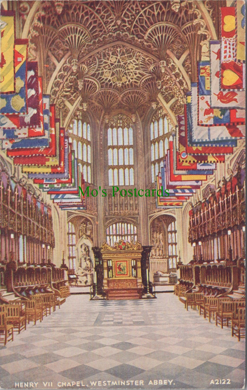 London Postcard - Westminster Abbey, Henry VII Chapel SW10887