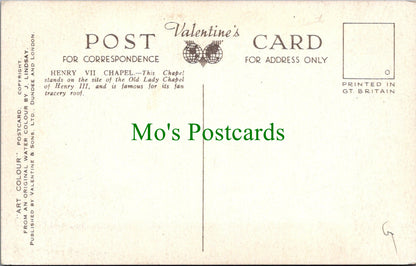 London Postcard - Westminster Abbey, Henry VII Chapel SW10887