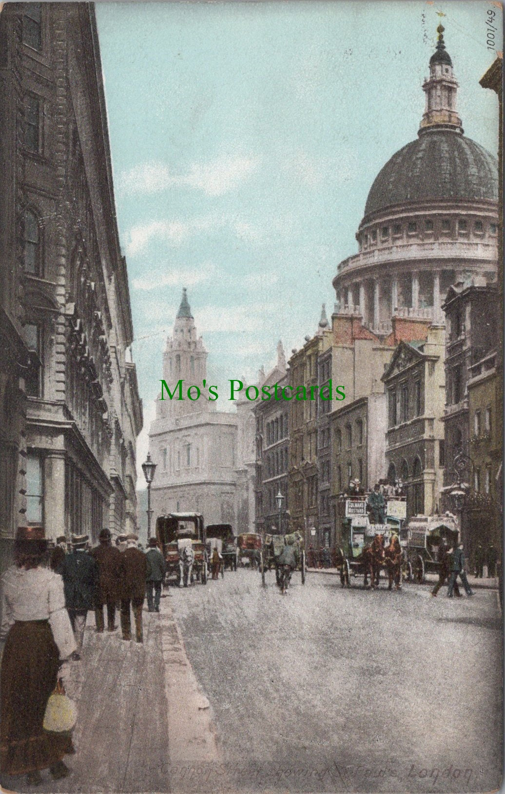 London Postcard - Cannon Street Showing St Paul's  SW10893