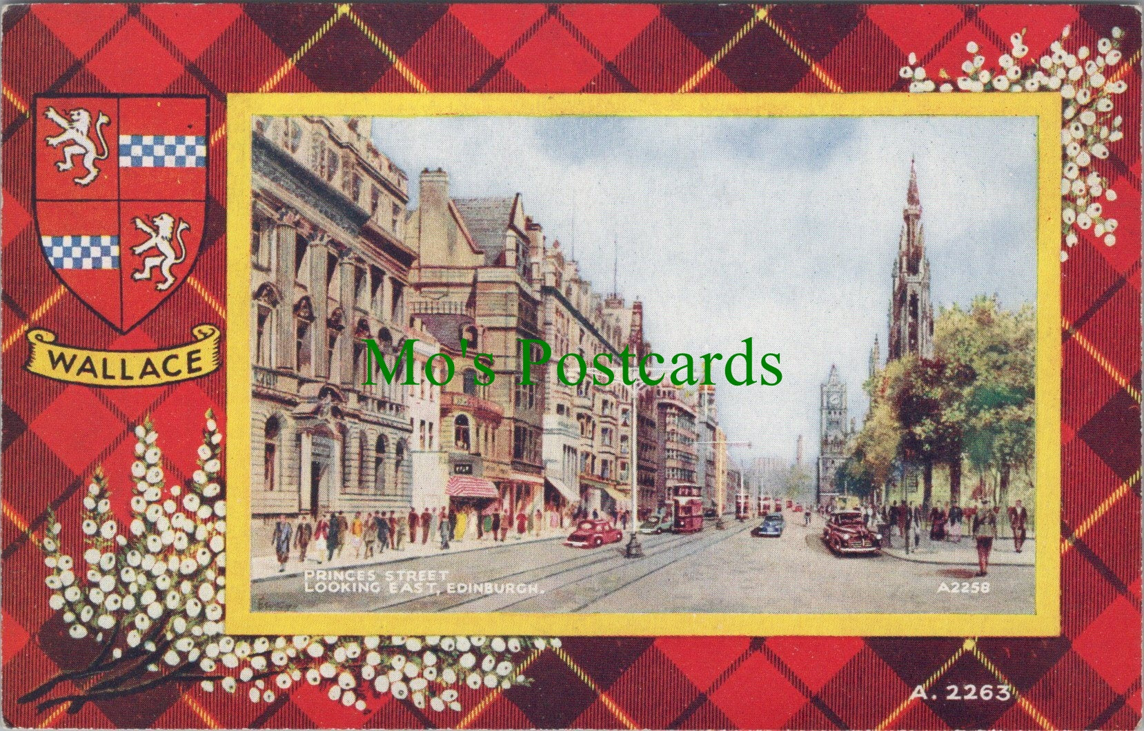 Scotland Postcard - Edinburgh, Princes Street - Wallace  SW10901