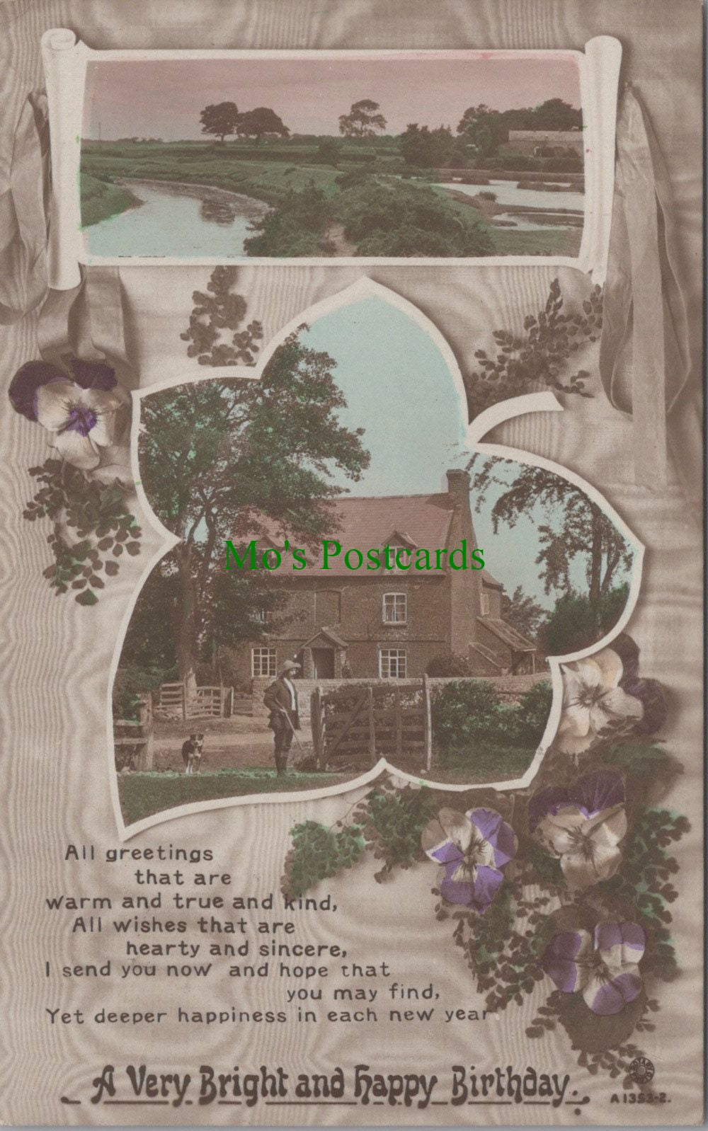 Greetings Postcard - A Very Bright and Happy Birthday SW10909