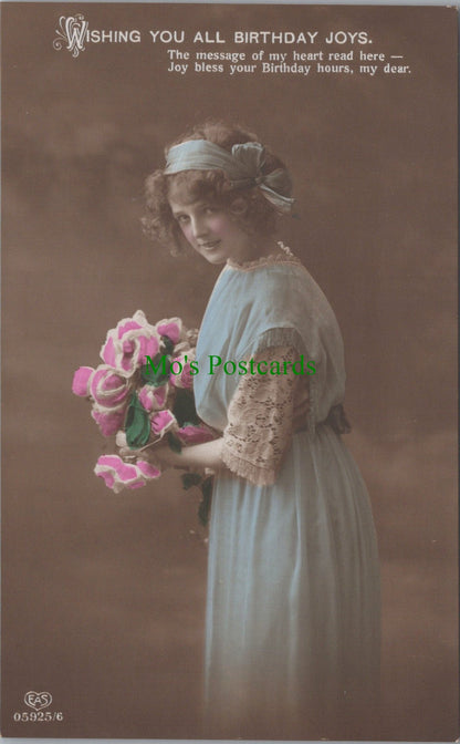 Greetings Postcard - Wishing You All Birthday Joys SW10913