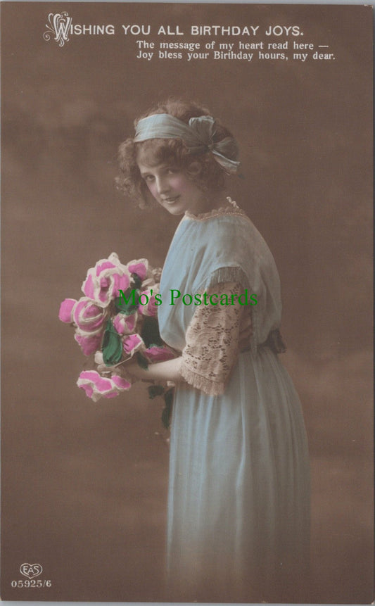 Greetings Postcard - Wishing You All Birthday Joys SW10913