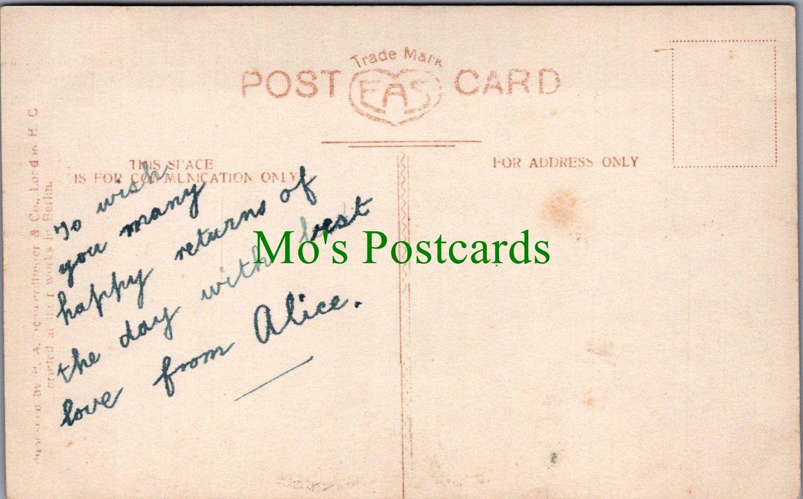 Greetings Postcard - Wishing You All Birthday Joys SW10913