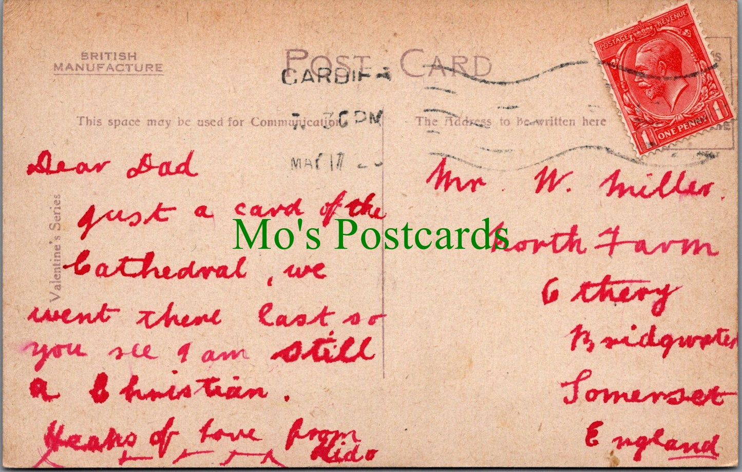 Wales Postcard - Landaff Cathedral SW10929