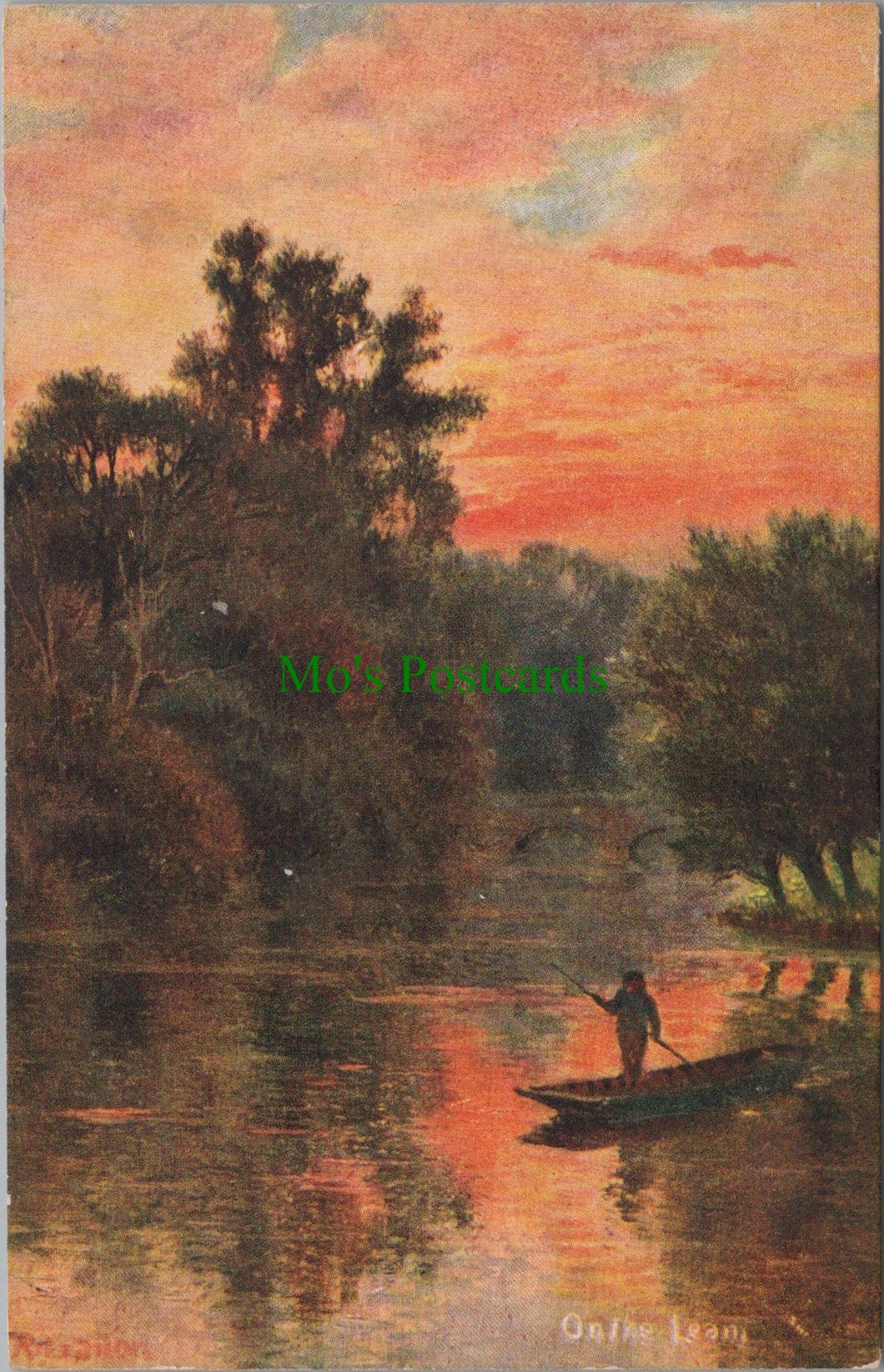 Warwickshire Postcard - On The Leam (River Leam) SW10930