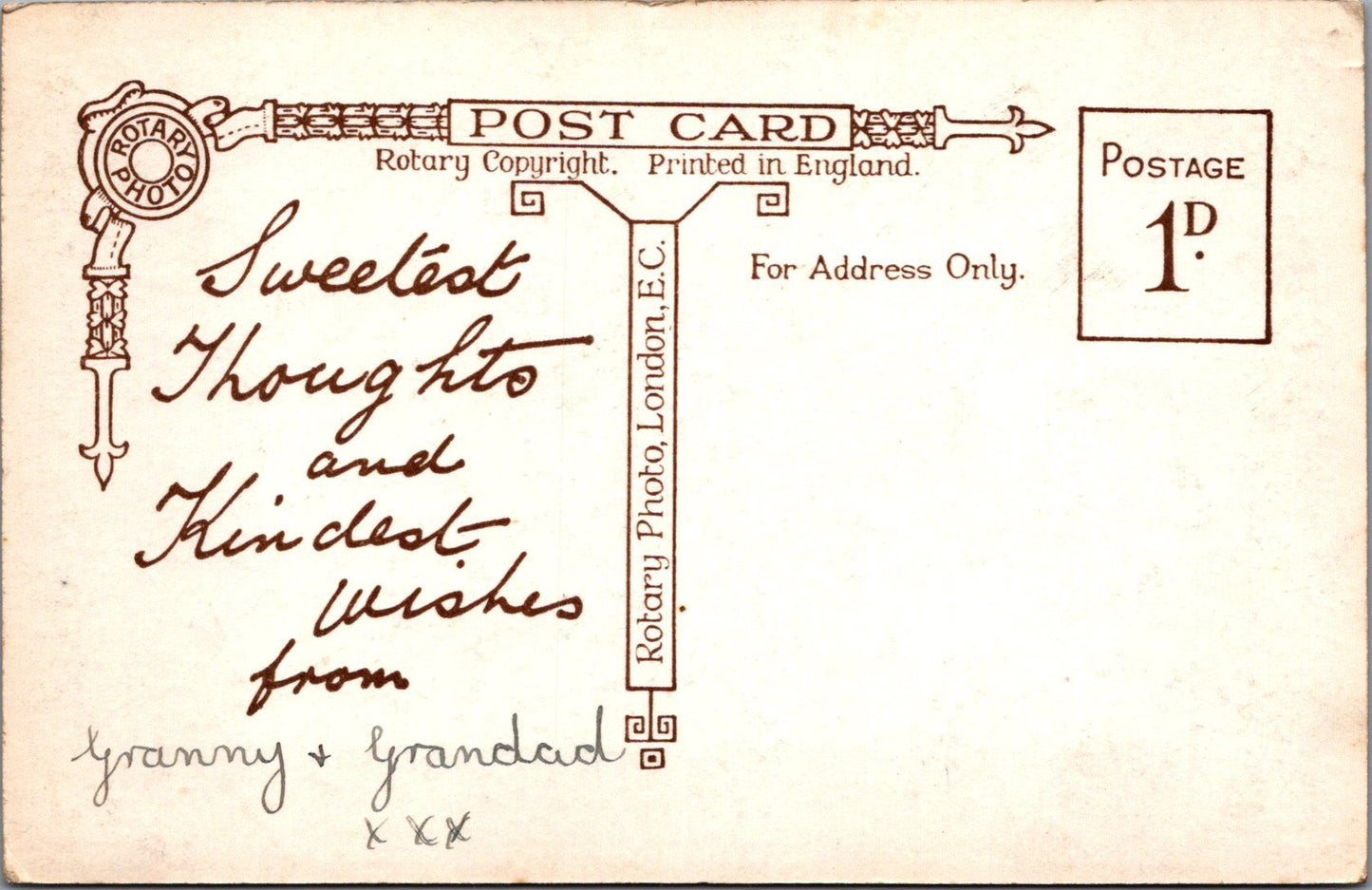 Greetings Postcard - To Greet My Dear Grand-Daughter on Her Birthday SW10614