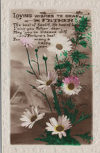 Load image into Gallery viewer, Birthday Greetings Postcard - Loving Wishes To Dear Father  SW10642
