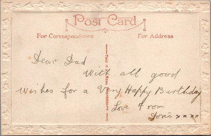Birthday Greetings Postcard - Loving Wishes To Dear Father  SW10642