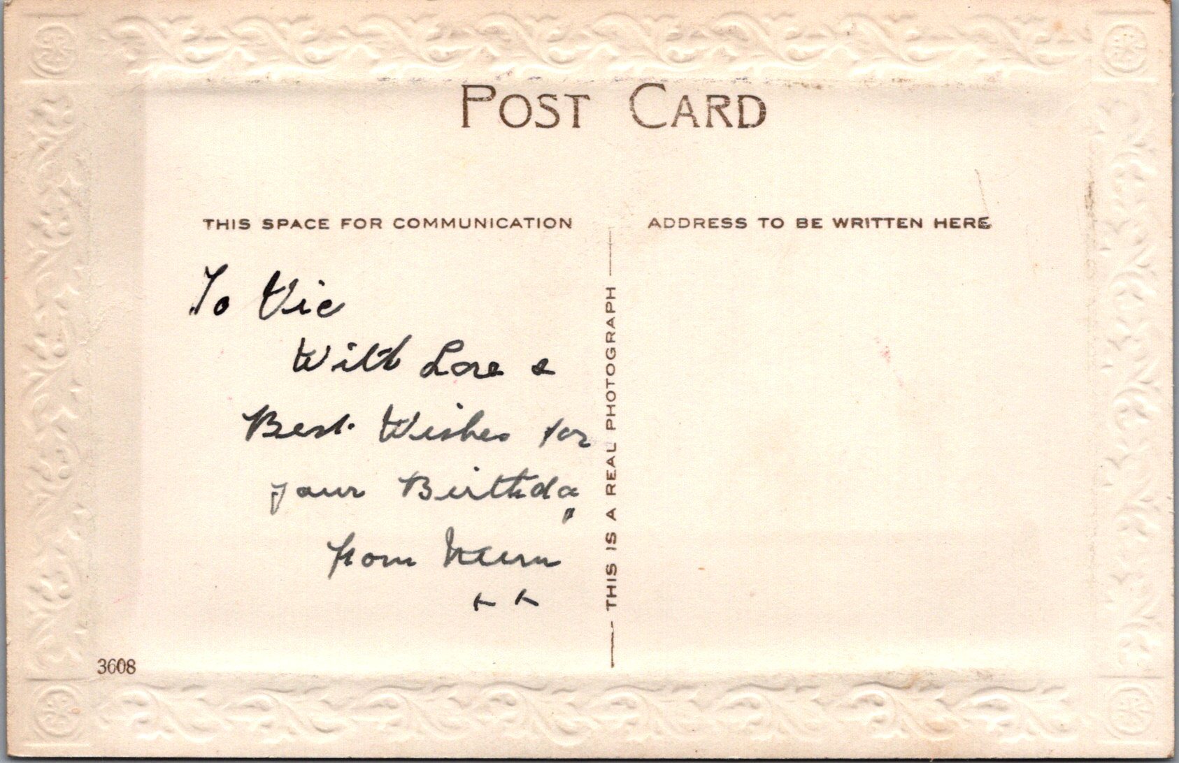 Birthday Greetings Postcard - Loving Wishes To My Son SW10656