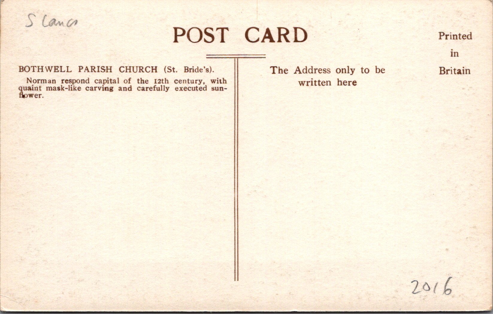 Scotland Postcard - Bothwell Parish Church (St Bride's)  SW10664