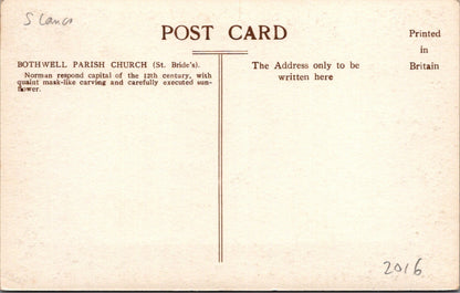 Scotland Postcard - Bothwell Parish Church (St Bride's)  SW10664