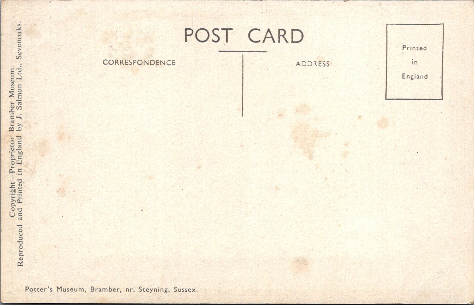 Sussex Postcard - Potter's Museum, Bramber, Nr Steyning SW10667