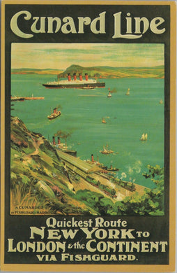 Travel Postcard - Cunard Line, New York To London & The Continent SW10674