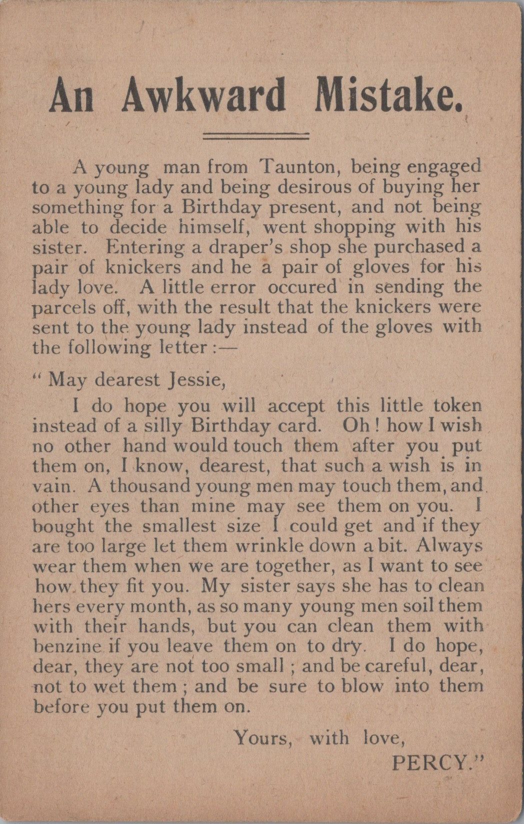 Literature Postcard - An Awkward Mistake Story SW10681
