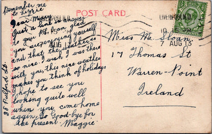 Children Postcard - Young Girl With Flowers SW10687