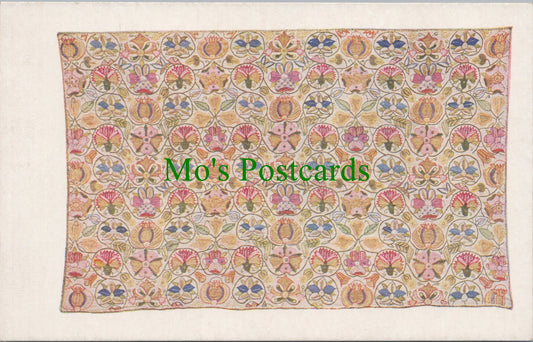 Museum Postcard - Embroidered Pillow Cover, English, 17th Century SW10399