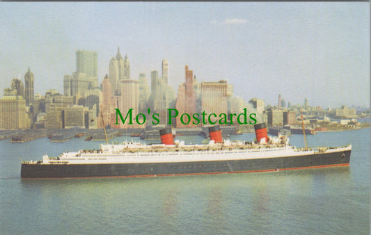 Shipping Postcard - Cunard R.M.S.Queen Mary at New York SW10403