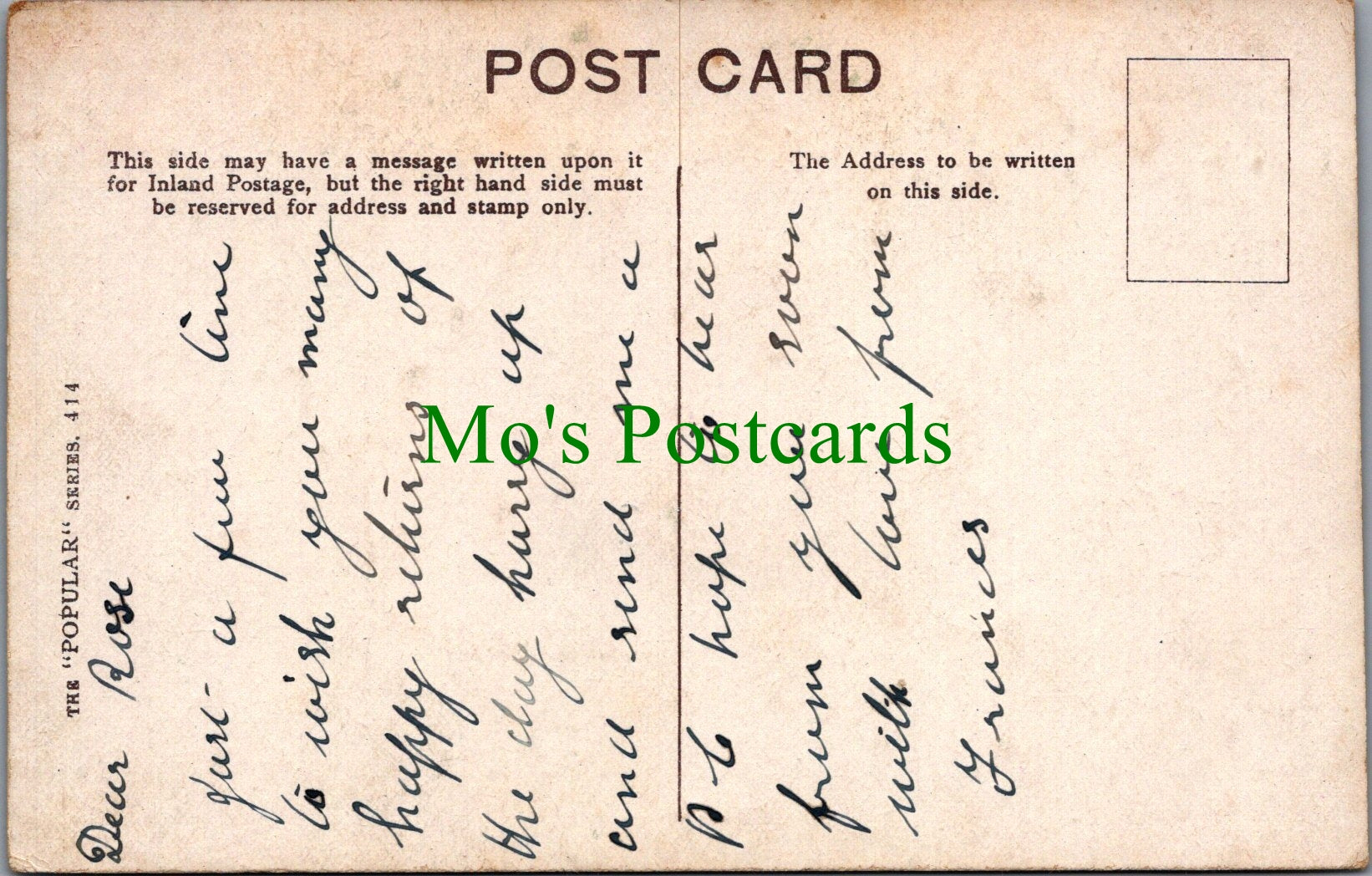 Greetings Postcard - Happy Birthday Flowers, Glitter Surface SW10417