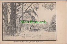 Load image into Gallery viewer, Sussex Postcard - Entrance To Manor House, Horeham Road SW10426
