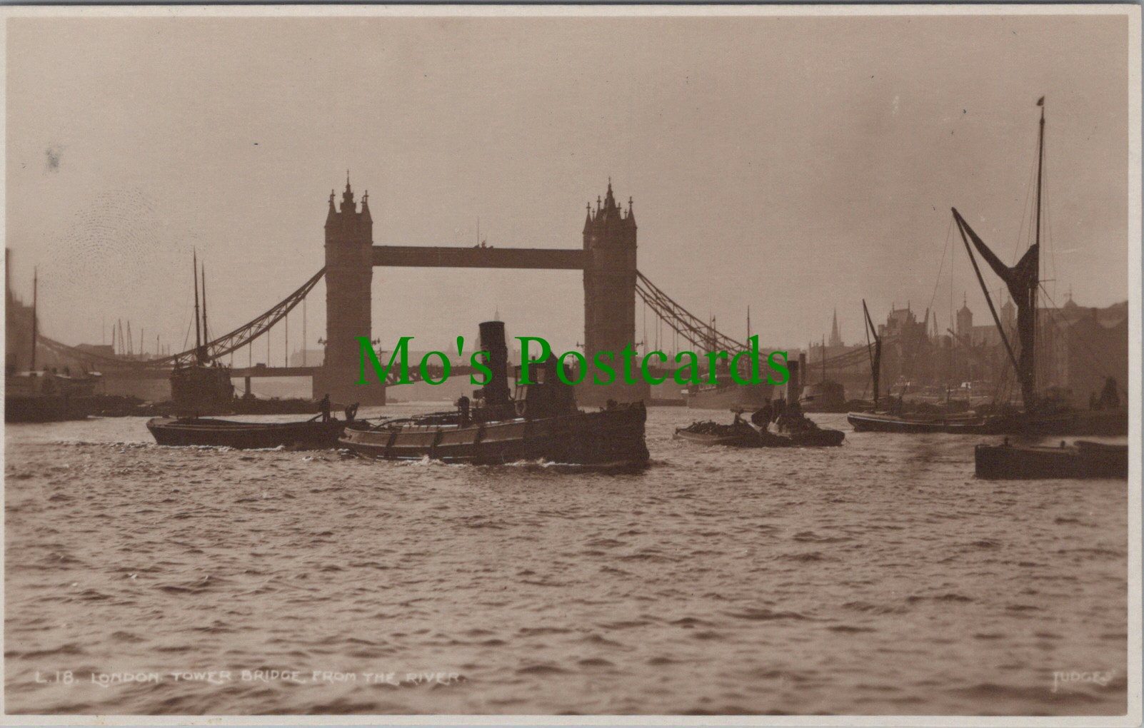 London Postcard - Tower Bridge From The River SW10447
