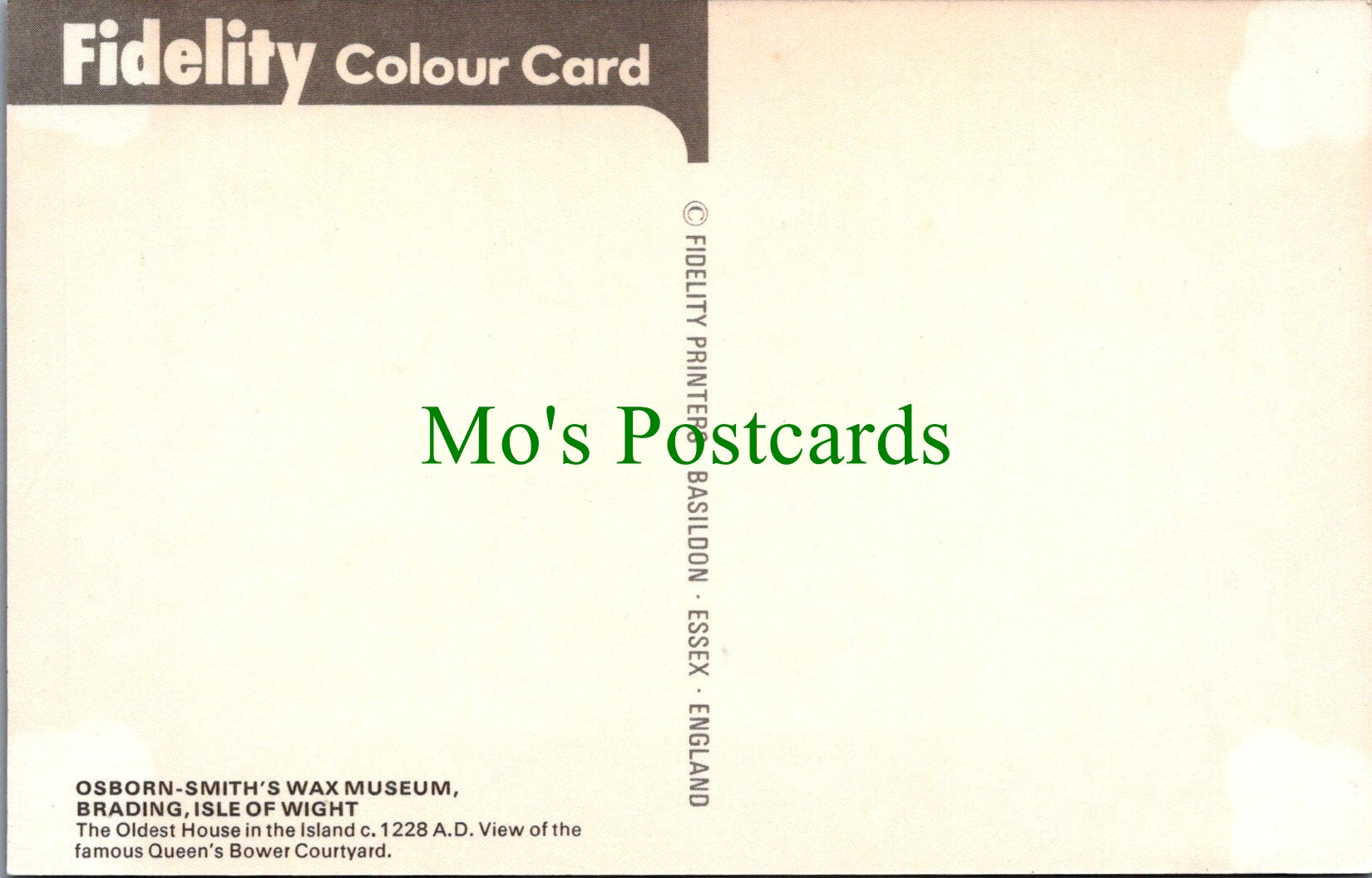 Isle of Wight Postcard - Osborn-Smith's Wax Museum, Brading SW10488