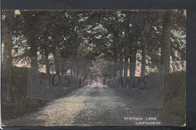 Load image into Gallery viewer, Warwickshire Postcard - Station Lane, Lapworth, 1907 - Mo’s Postcards 
