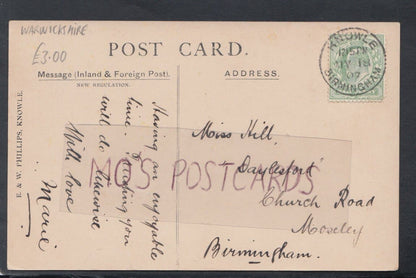 Warwickshire Postcard - Station Lane, Lapworth, 1907 - Mo’s Postcards 