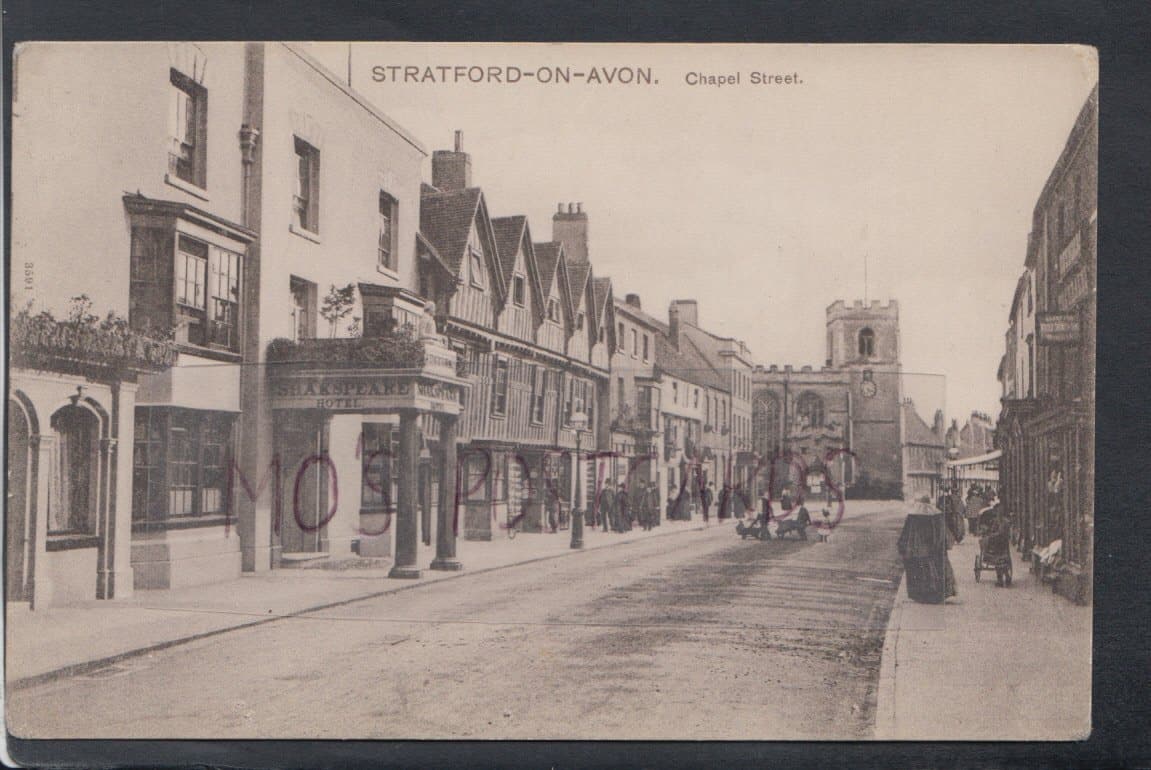 Warwickshire Postcard - Stratford-On-Avon - Chapel Street - Mo’s Postcards 