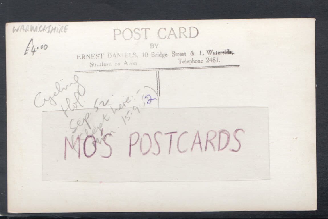 Warwickshire Postcard - Broom Hall, Youth Hostel - Mo’s Postcards 