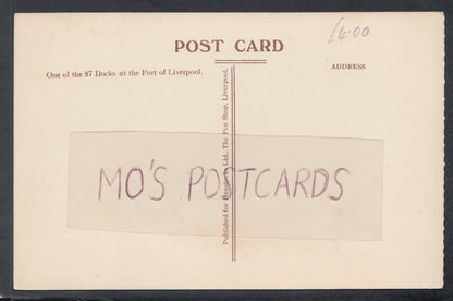 Lancashire Postcard - Port of Liverpool - One of The 87 Docks - Mo’s Postcards 